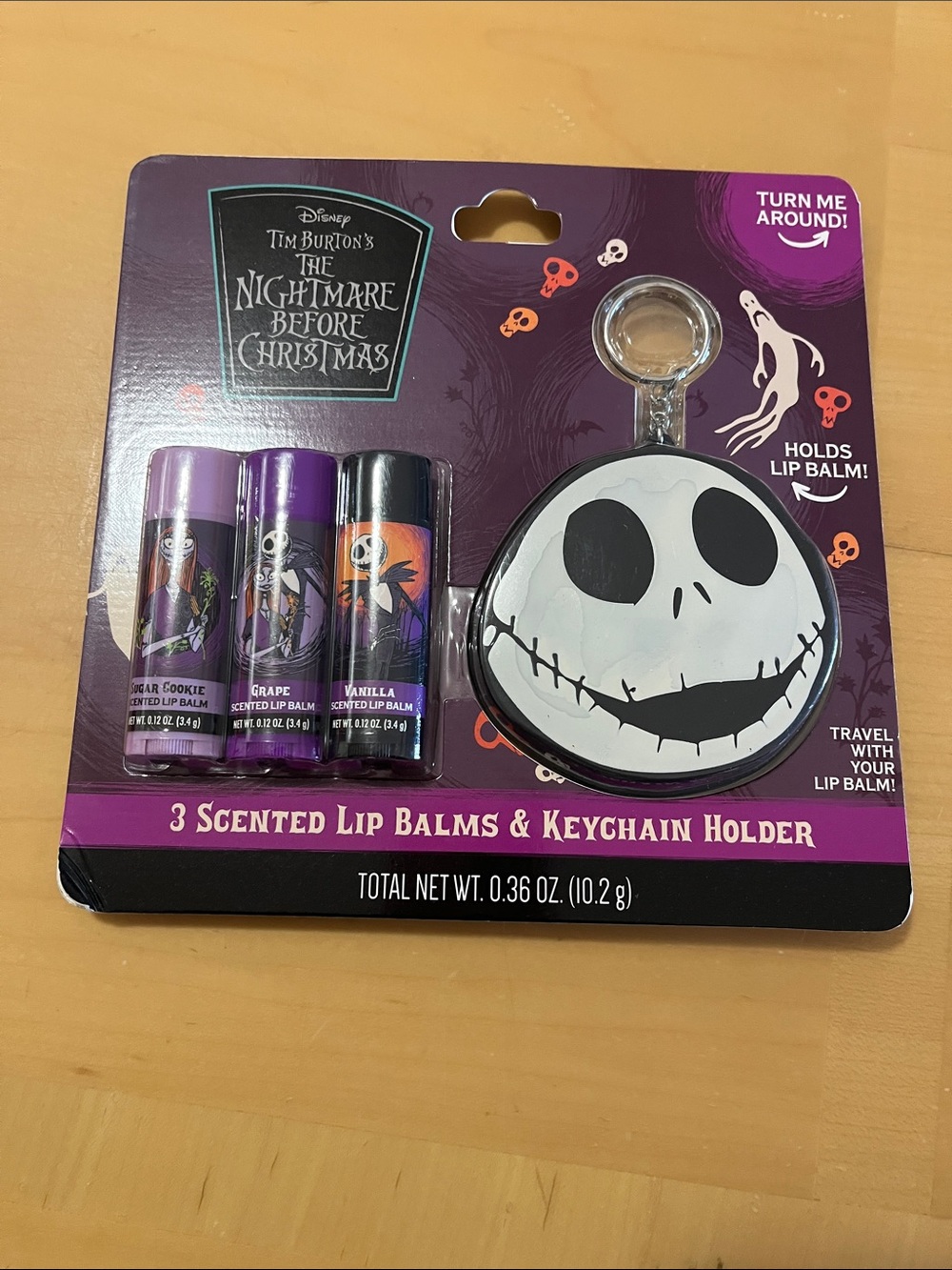 Nightmare Before Christmas Lip Balm and Keychain Hokder